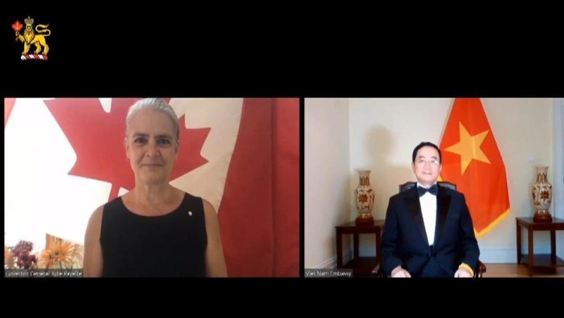 Lễ trình thư ủy nhiệm đầu tiên theo hình thức trực tuyến của Đại sứ nước ngoài tại Canada