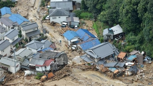 Lở đất tại Nhật Bản, ít nhất 27 người thiệt mạng