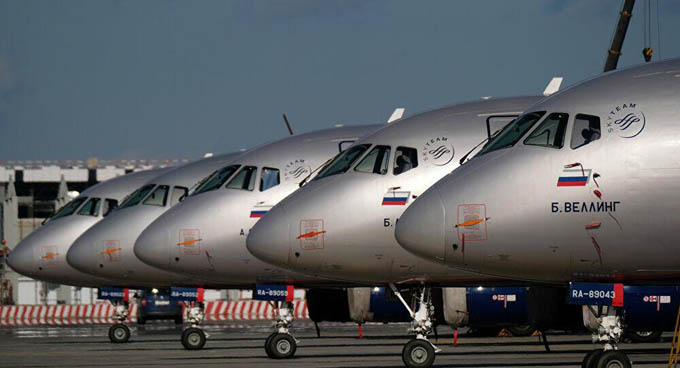 Máy bay Superjet 100 mới sẽ được lắp hệ thống định vị của Nga