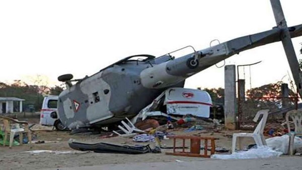 Rơi trực thăng MI-2 tại Nga, phi công tử nạn