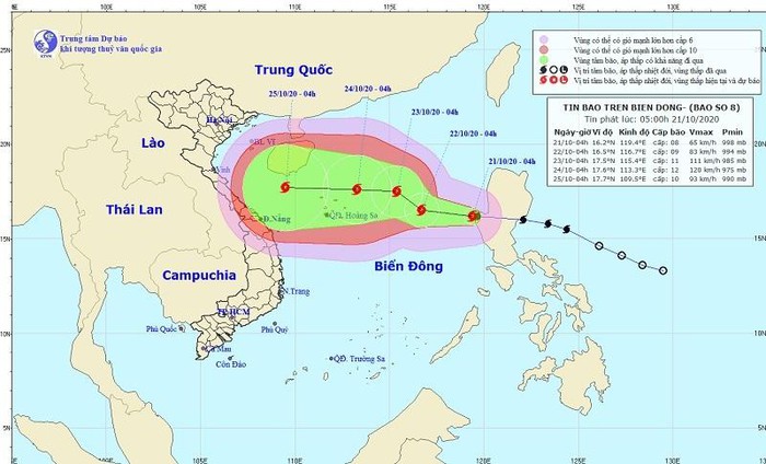 Lũ rút dần, Miền Trung vẫn mưa lớn, bão số 8 hướng đi phức tạp và đang mạnh thêm