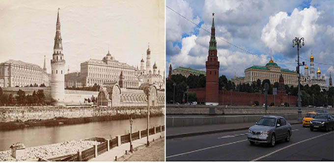 Kinh ngạc diện mạo thủ đô Moscow thay đổi 150 năm qua