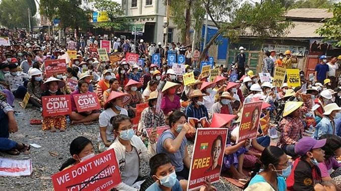 Thêm 6 người biểu tình Myanmar thiệt mạng ngày 11/3