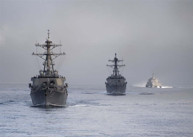 Hải quân Mỹ tuyên bố sẵn sàng đối đầu Trung Quốc ở Biển Đông