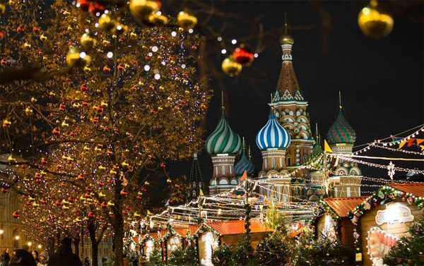 Thủ đô Moscow lung linh chào đón năm mới