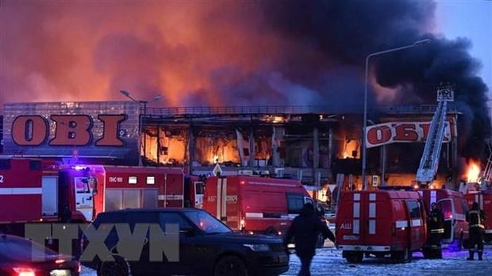 Nga: Một người thiệt mạng trong vụ cháy ở trung tâm thương mại