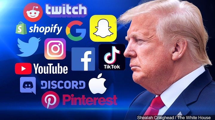 Nga: Hành động của các mạng xã hội với Tổng thống Mỹ Trump là 'vụ nổ hạt nhân trên không gian mạng'