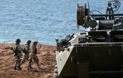 Nga lại tập trận ở Bán đảo Crimea