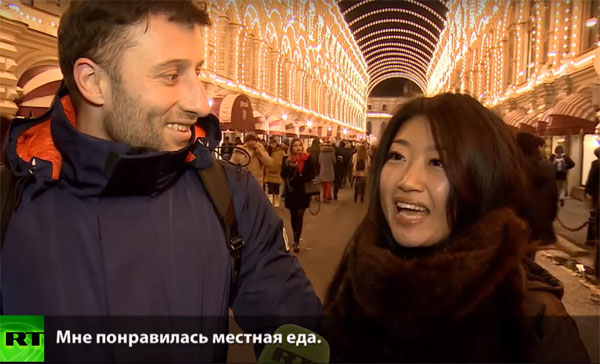 Du khách nước ngoài đón Năm mới ở Moskva: 