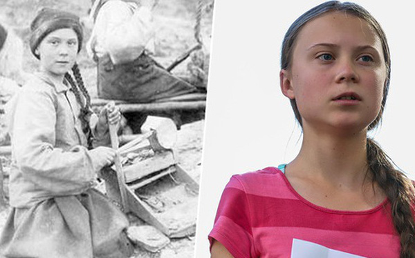 Dân mạng xôn xao khi Greta Thunberg xuất hiện trong bức hình từ cách đây 120 năm: Tấm hình có thật 100%, phải chăng cô bé có thể xuyên không?