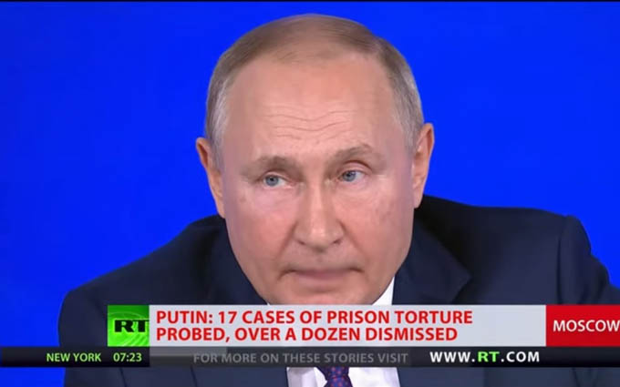 Tổng thống Putin thừa nhận có tình trạng tra tấn trong nhà tù Nga