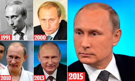 Những hình ảnh chứng minh Putin đi ngược quá trình lão hóa