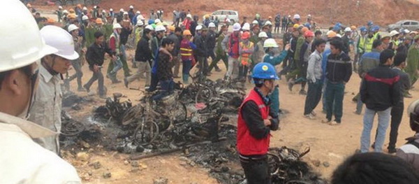 Các clip ẩu đả ở nhà máy Samsung Thái Nguyên