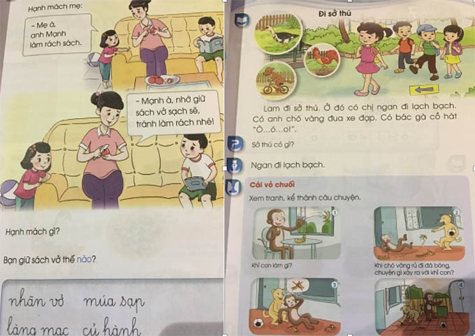 Phát hiện thêm một cuốn sách giáo khoa Tiếng Việt 1 chi chít 'sạn'