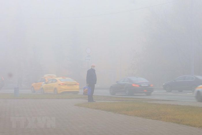 Hàng trăm chuyến bay bị ảnh hưởng do sương mù dày đặc ở Moskva