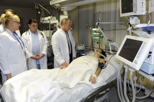 Tổng thống Nga thăm VĐV Komissarova