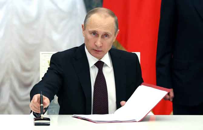 Ông Putin: Có kế hoạch lập chính quyền liên bang tại Crimea trước 29.3