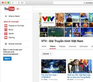 Đài truyền hình Việt Nam VTV ra mắt kênh YouTube chính thức