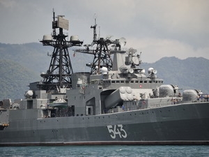 Tàu chiến hải quân Nga thăm cảng Busan Hàn Quốc