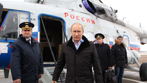 Ông Putin sẽ đi làm bằng trực thăng