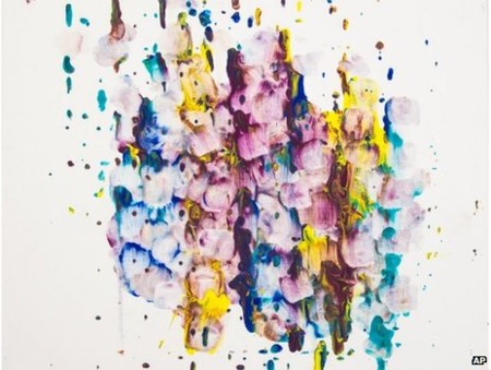 Tranh vẽ bằng lưỡi của tinh tinh Mỹ giành giải 10.000 USD