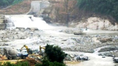 Quảng Trị: Vỡ đập chắn công trình thuỷ điện Đakrông 3