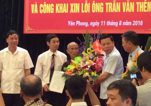 Tòa án xin lỗi cụ ông mang thân phận tử tù hơn 40 năm