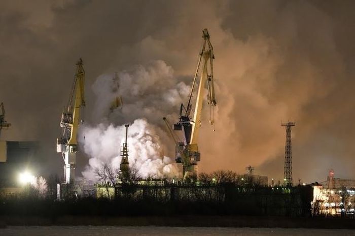 Cháy tàu hộ vệ trang bị tên lửa Provorny của Nga, ít nhất 3 người bị thương