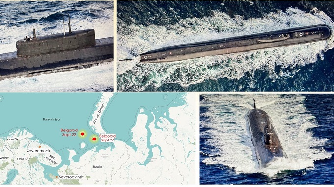 Siêu tàu ngầm hạt nhân Nga xuất hiện sau tin đồn 'mất tích'