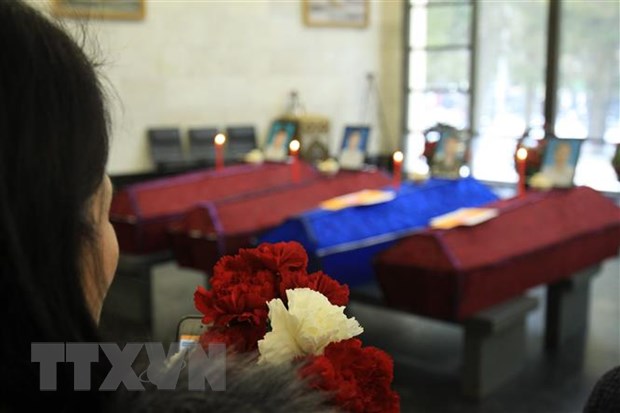 Lễ truy điệu các nạn nhân thiệt mạng trong vụ cháy nhà kính ở Nga