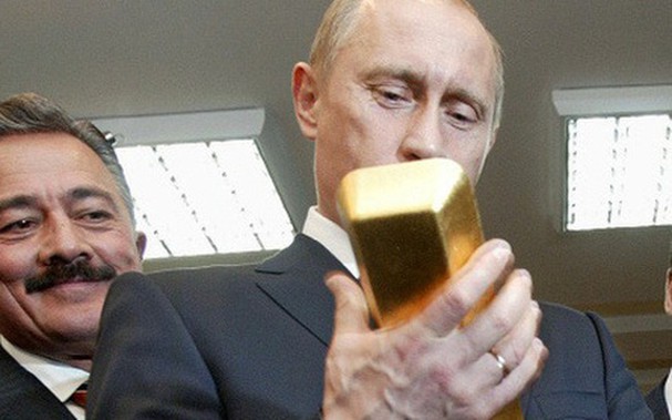 Vàng chiếm 23% tổng dự trữ ngoại hối của Nga
