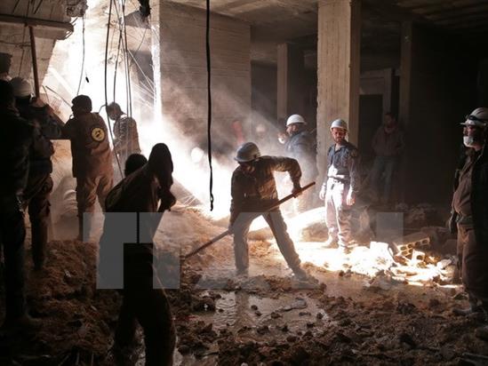 Tòa nhà Đại sứ quán Nga tại Syria bị hư hỏng do giao tranh dữ dội