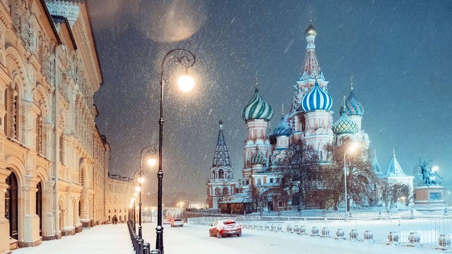 Moskva: Đợt tuyết rơi hiếm hoi trước thềm năm mới 2020