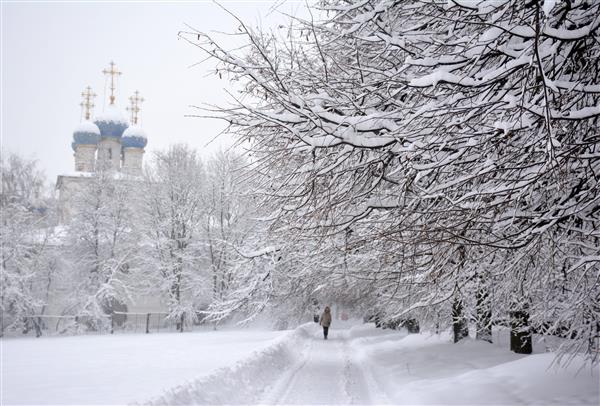 Tuyết phủ trắng thủ đô Moskva, Nga
