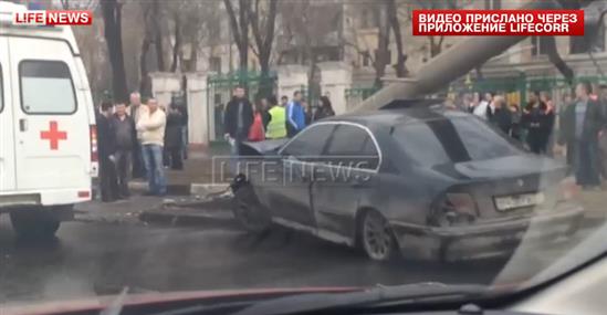 Moskva: Một tài xế bỏ trốn sau khi gây tại nạn trên đường Liublinskaya