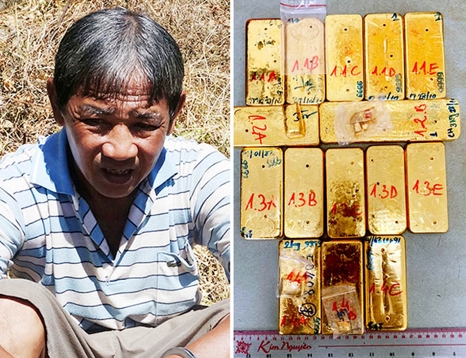 51 kg vàng lậu bị phát hiện như thế nào?