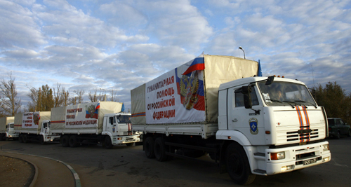 Đoàn xe viện trợ thứ 6 của Nga tới Đông Ukraine