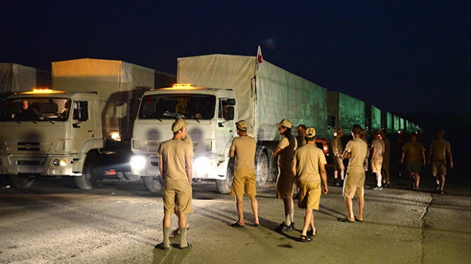 280 xe tải chở hàng cứu trợ của Nga hướng đến miền đông Ukraina