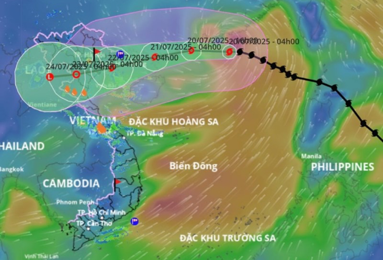 Bão số 3 Wipha sắp vào thời điểm mạnh nhất, hướng vào vùng biển Quảng Ninh - Ninh Bình