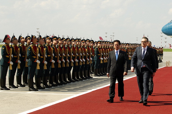 Hoạt động của Thủ tướng Nguyễn Tấn Dũng trong ngày đầu tiên tới Mátxcơva