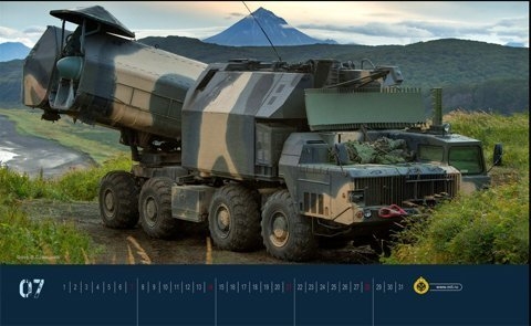 Xem bộ lịch toàn vũ khí khủng của Hải quân Nga
