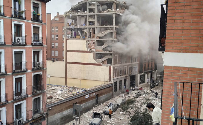 Tây Ban Nha: Nổ lớn tại trung tâm thủ đô Madrid, chưa rõ nguyên nhân