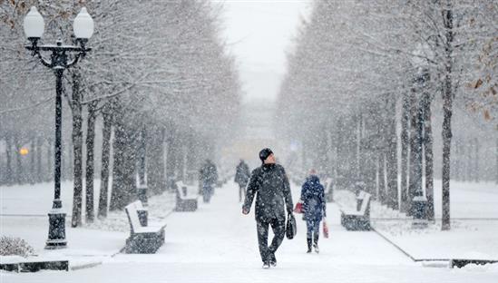 Moskva: Cảnh báo thời tiết xấu, tuyết rơi dày ở nhiều nơi