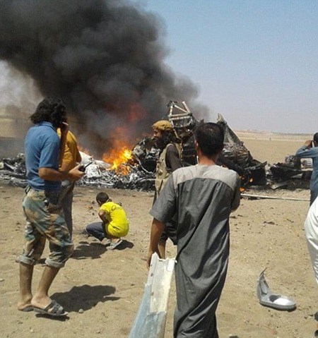 Hiện trường trực thăng Nga bị bắn rơi ở Syria